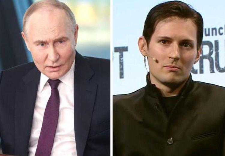 Vladimir Putin e Pavel Durov