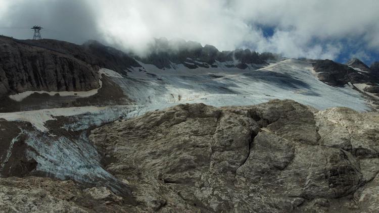 Il ghiacciaio della Marmolada