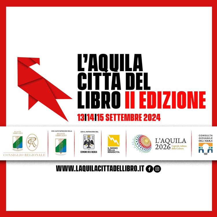 L'Aquila Città del Libro dal 13 al 15 settembre