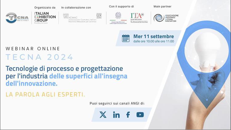 Tecna 2024, Webinar Tecnologie di processo e progettazione per l'industria delle superfici