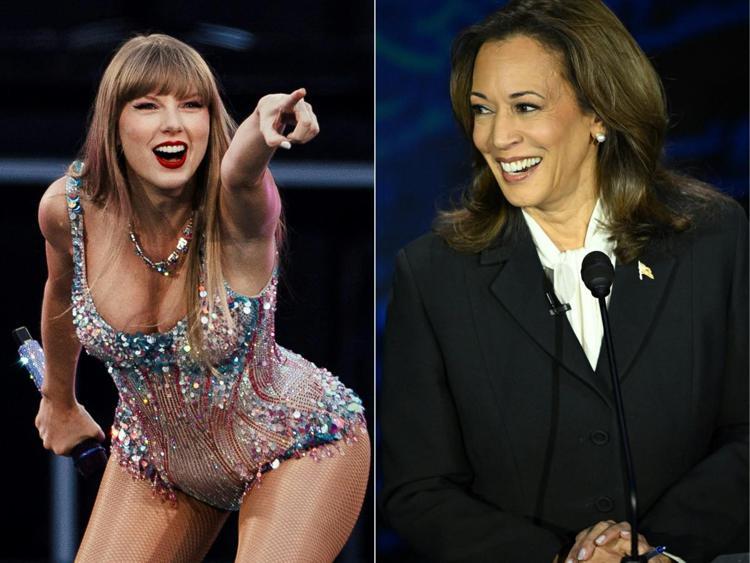 Taylor Swift e Kamala Harris - Afp