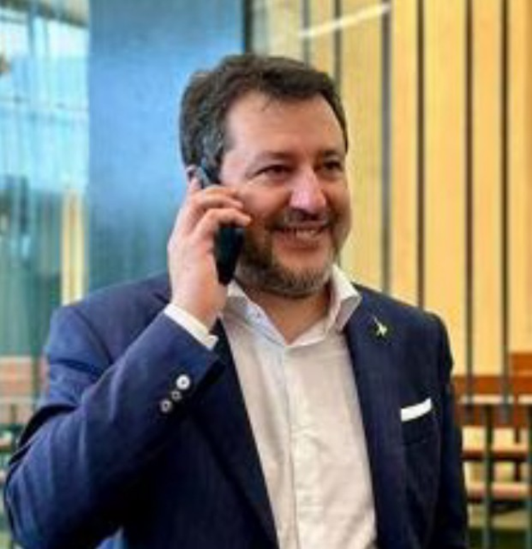 Matteo Salvini all'Ucciardone