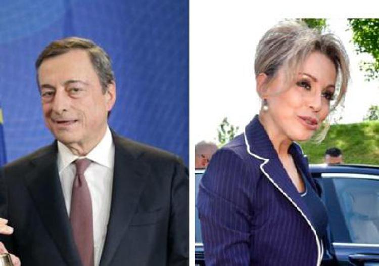 Mario Draghi e Marina Berlusconi