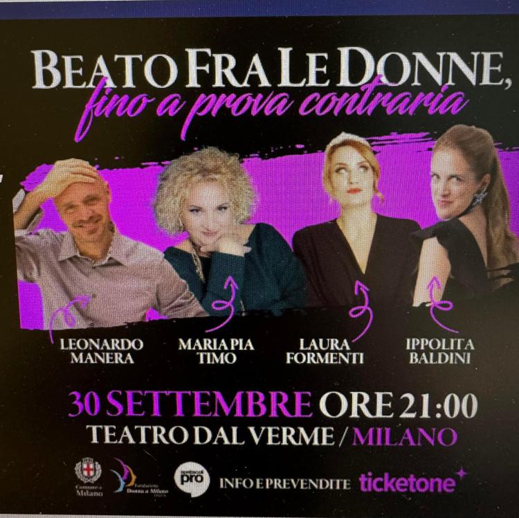 'Beato fra le donne'. Show a Milano per borse di studio a ragazze non abbienti