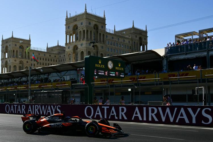 Oscar Piastri a Baku nel Gp di Formula 1 - Afp