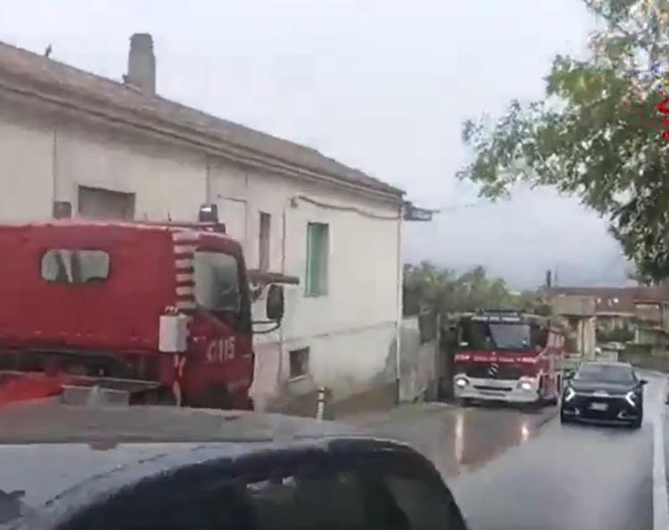 Vigili del fuoco in azione