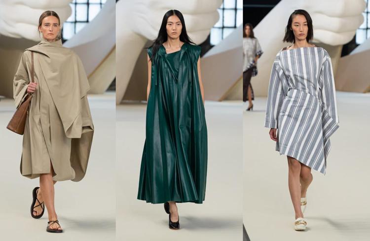 Tre look della spring-summer 2025 di Tod's