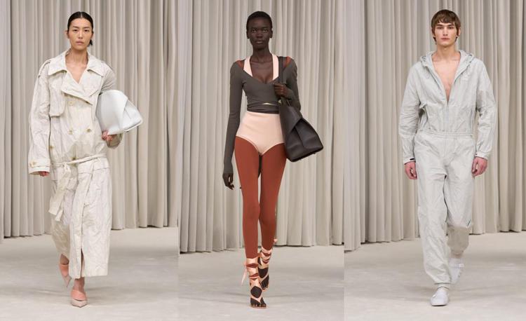 Tre look della spring-summer 2025 di Ferragamo