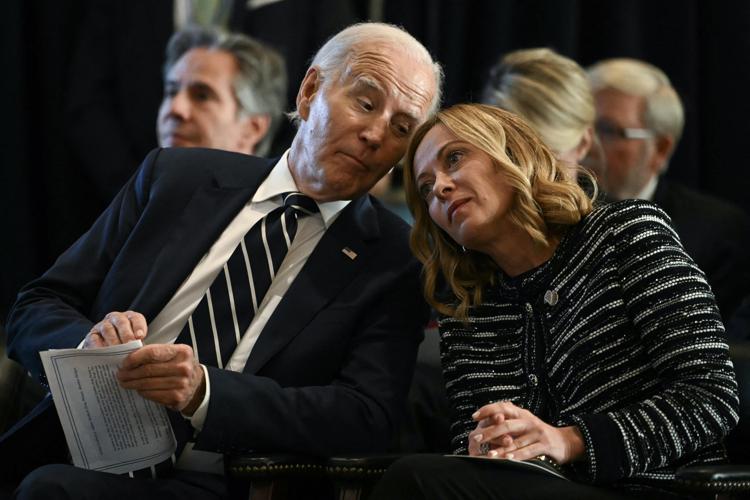 Giorgia Meloni e Joe Biden