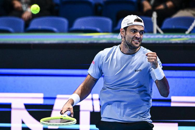 Matteo Berrettini all'Atp di Tokyo - Afp