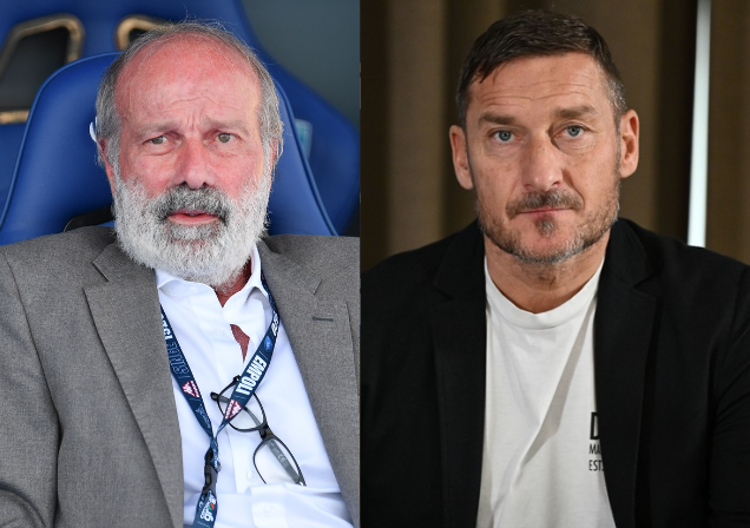 Walter Sabatini e Francesco Totti - Agenzia Fotogramma