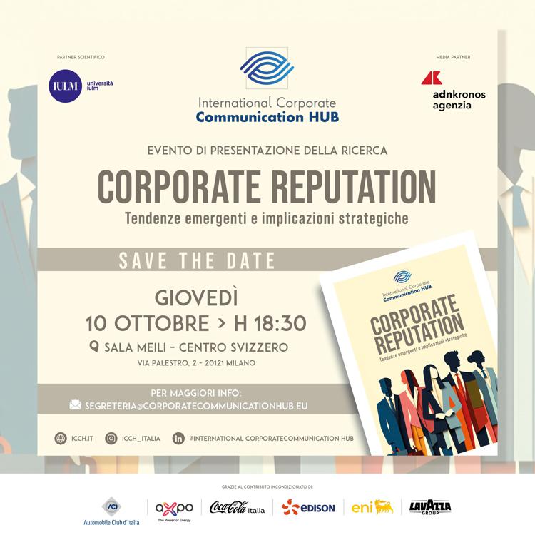 Imprese, domani a Milano presentazione nuova ricerca su corporate reputation