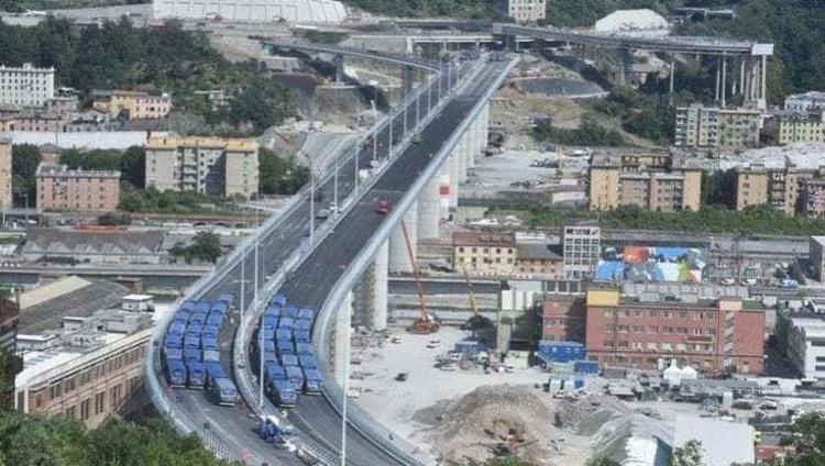 Lavori sul Ponte Morandi