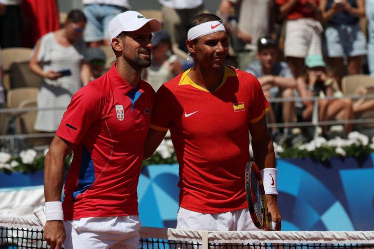 Novak Djokovic e Rafa Nadal - (Fotogramma)