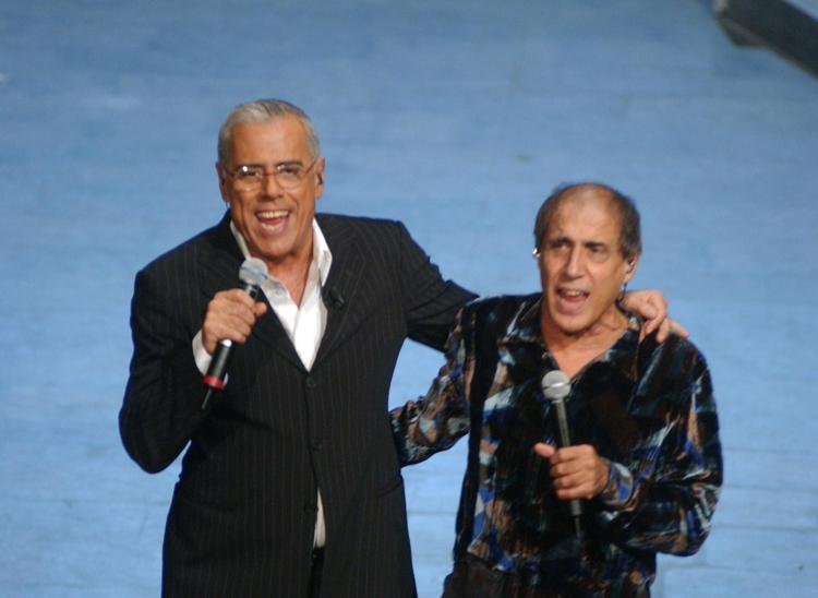 Teo Teocoli e Adriano Celentano - Fotogramma / Ipa