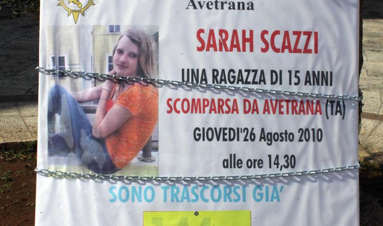 Volantino per la scomparsa di Sarah Scazzi nel 2010, Avetrana - Fotogramma