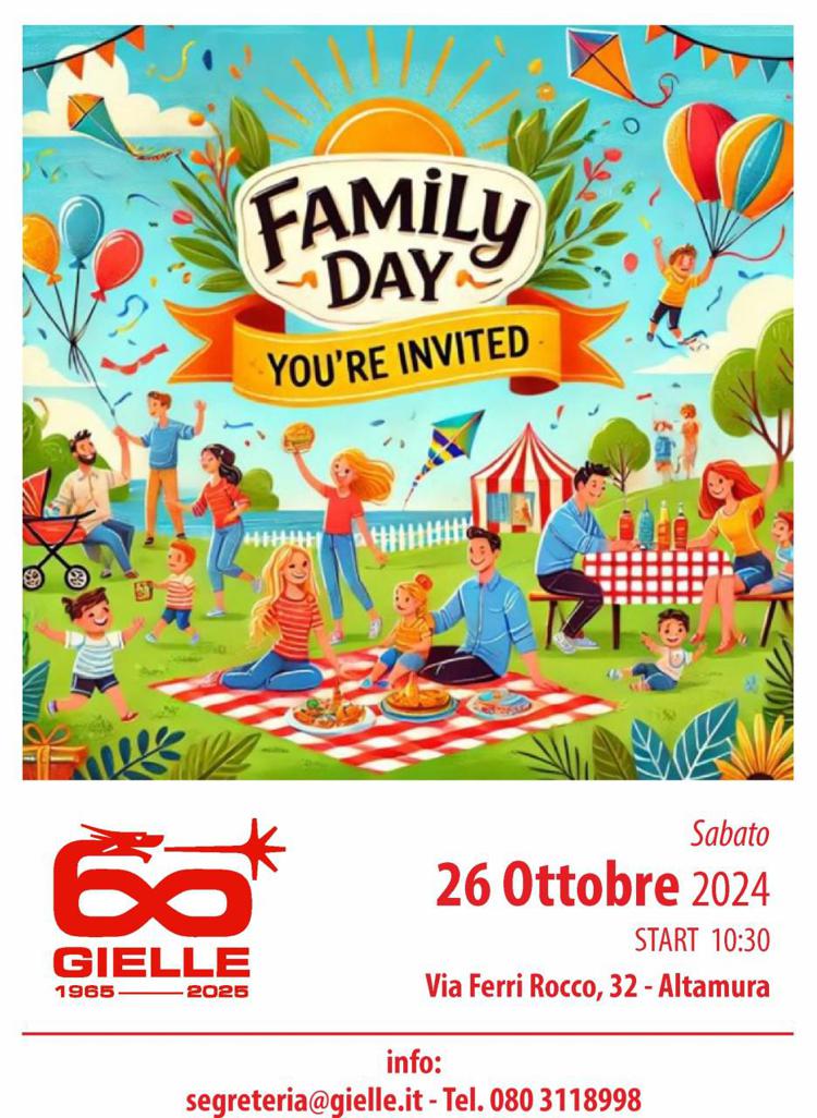 GIELLE  Family Day sabato 26 ottobre 2024