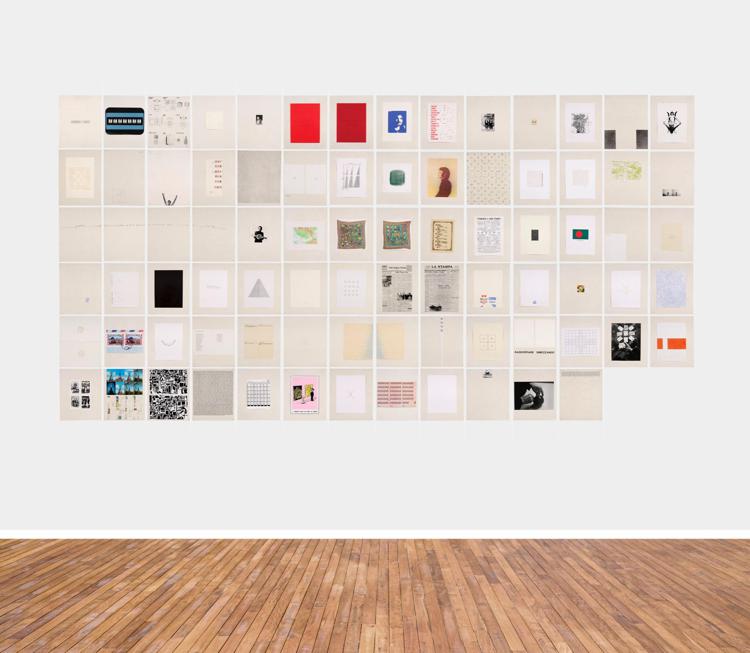 Un'opera di Alighiero Boetti, 'Insicuro Noncurante 1972-1975'