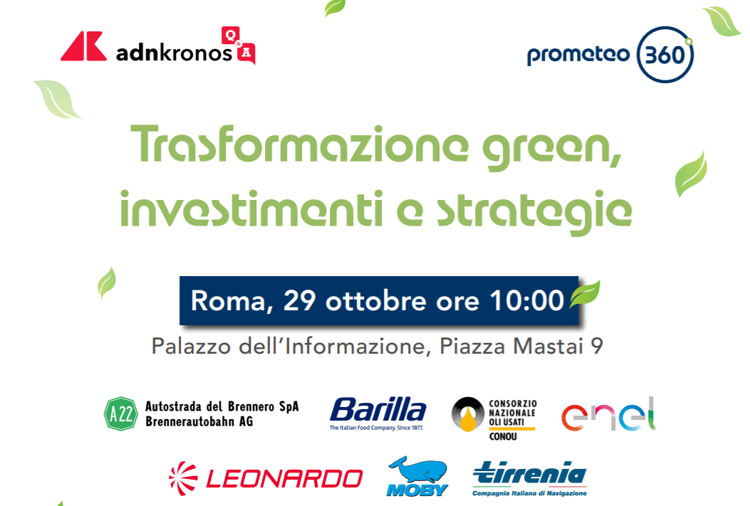 Trasformazione green, investimenti e strategie: evento Adnkronos Q&A - Rivedi la diretta