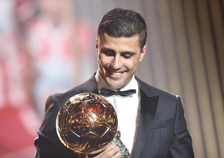 Rodri con il Pallone d'Oro - Fotogramma