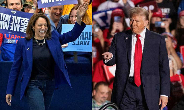 Kamala Harris e Donald Trump (Afp)