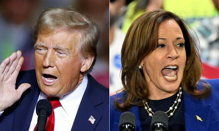 Donald Trump e Kamala Harris