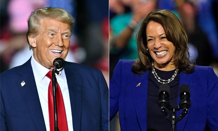 Donald Trump e Kamala Harris (Afp)