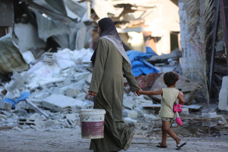 Distruzione nella Striscia di Gaza  - Fotogramma /Ipa