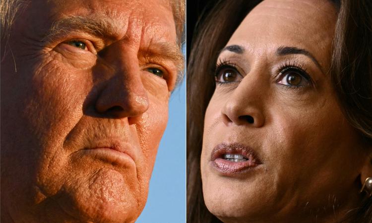 Donald Trump e Kamala Harris - Afp