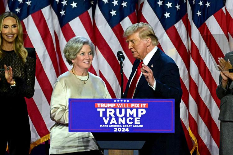 Susie Wiles e Donald Trump - Afp