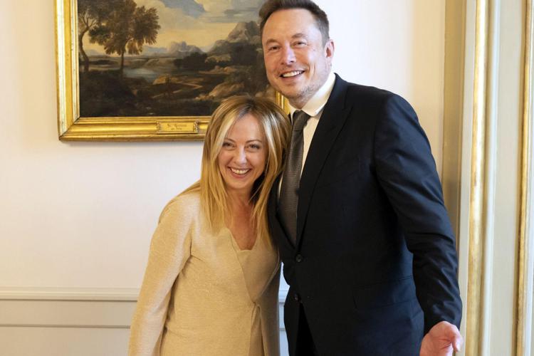 Giorgia Meloni e Elon Musk - Fotogramma