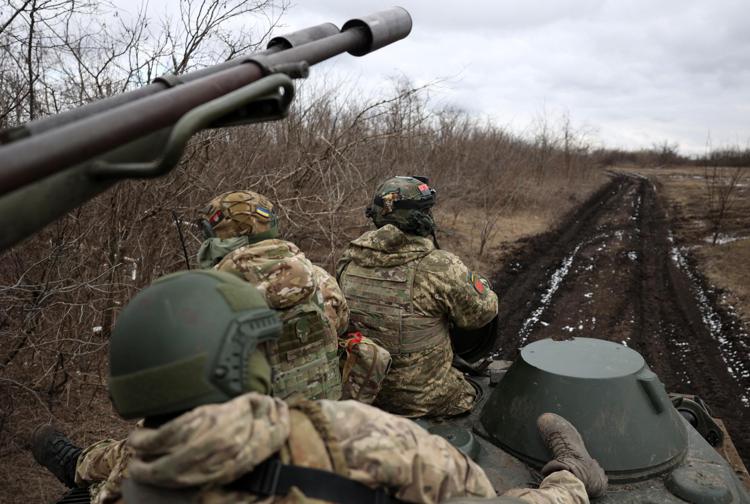 Soldati in guerra in Ucraina