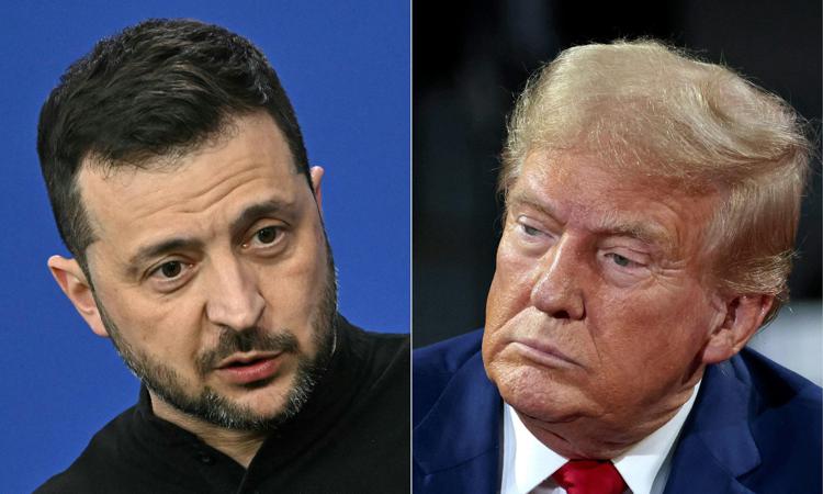 Volodymyr Zelensky e Donald Trump - Afp