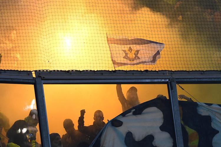 Tifosi del Maccabi Tel Aviv - Fotogramma /Ipa