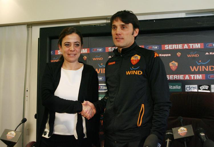 Rosella Sensi e Vincenzo Montella nel 2011 - Fotogramma