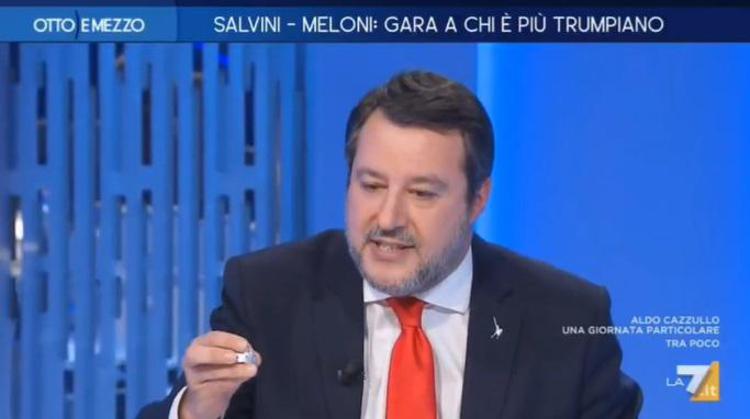 Salvini a Otto e Mezzo - La7