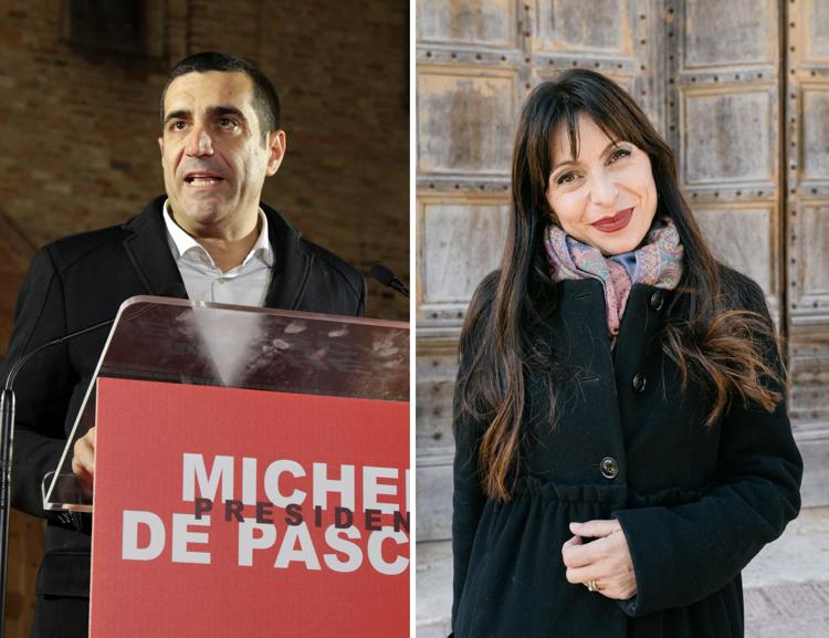 Michele De Pascale e Stefania Proietti - Fotogramma