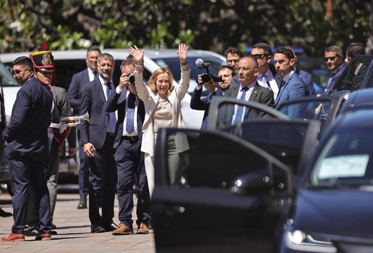 La presidente del consiglio Giorgia Meloni (Afp)