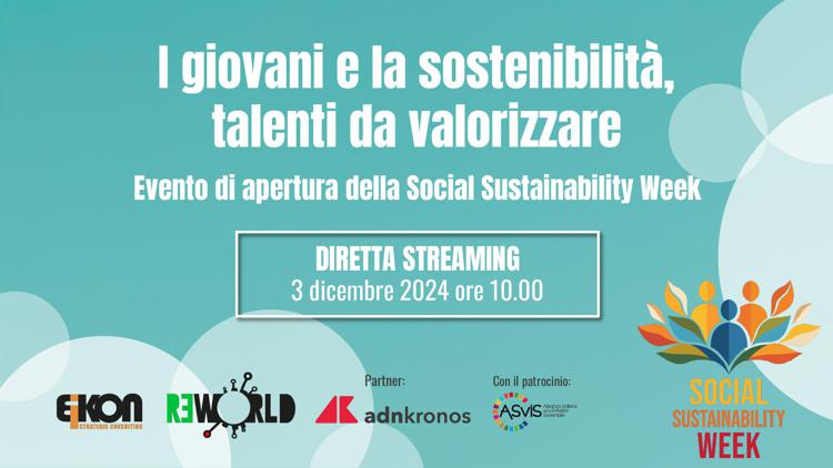 I giovani e la sostenibilità, talenti da valorizzare - Diretta