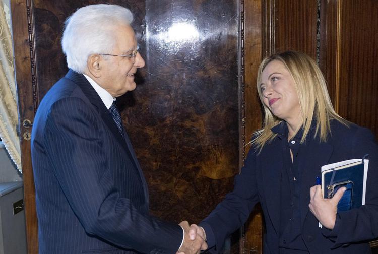 Sergio Mattarella e Giorgia Meloni - (Quirinale)