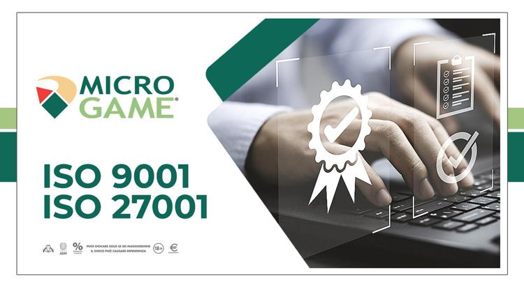 Microgame ottiene certificazioni ISO 9001 e ISO 27001 e punta su gioco sostenibile