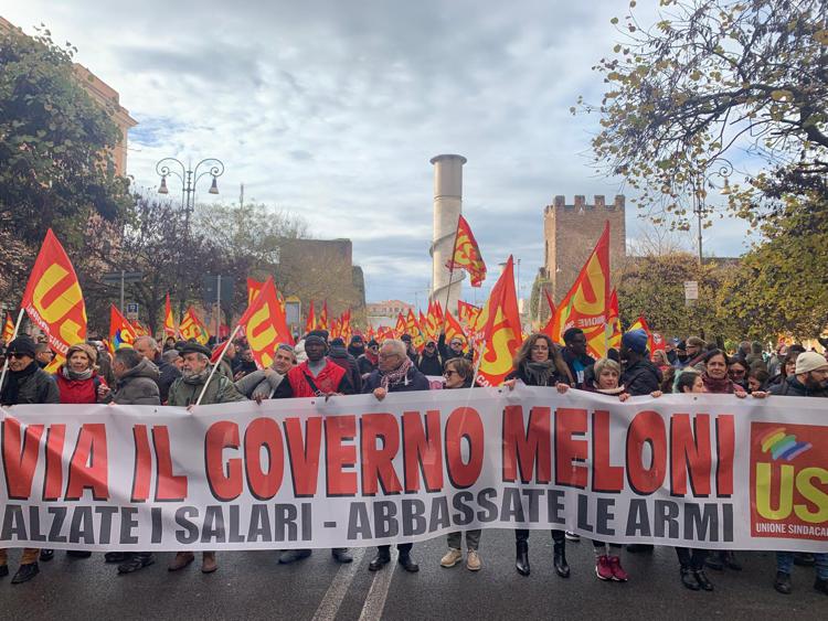 Il corteo oggi a Roma