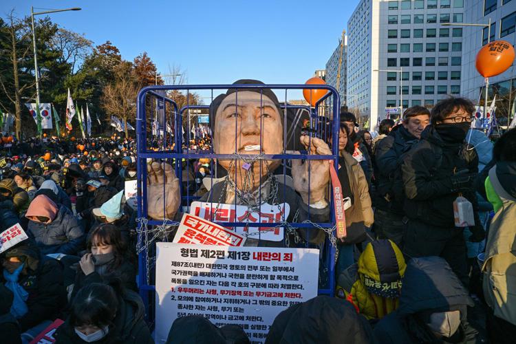 Proteste in Sud Corea - (Afp)