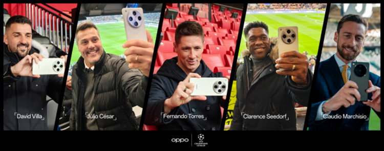David Villa, Júlio César, Fernando Torres, Clarence Seedorf, and Claudio Marchisio reunite