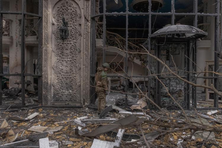 Macerie in Ucraina - (Afp)