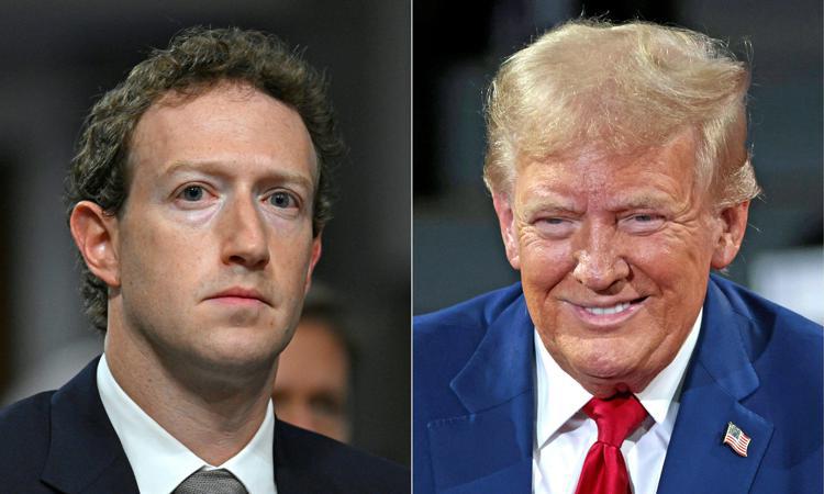 Mark Zuckerberg e Donald Trump