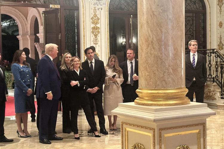 Trump, Meloni, Rubio e gli altri a Mar-a-Lago - Jennifer Jacobs /X