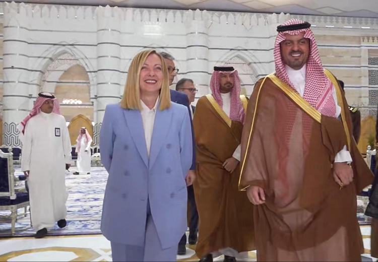 Giorgia Meloni in Arabia Saudita