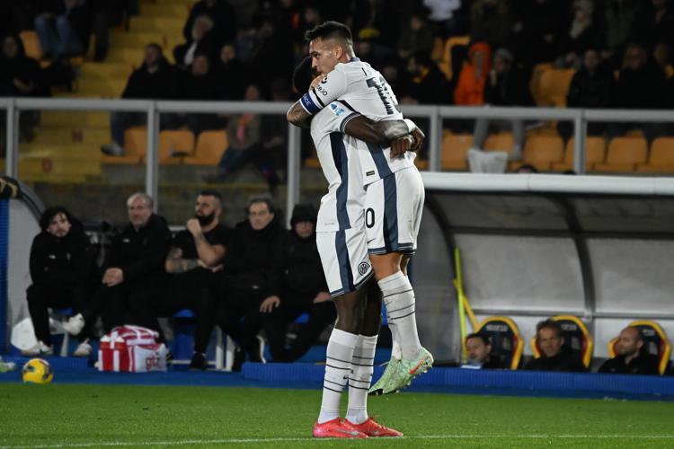 Lautaro Martinez e Marcus Thuram (Fotogramma)