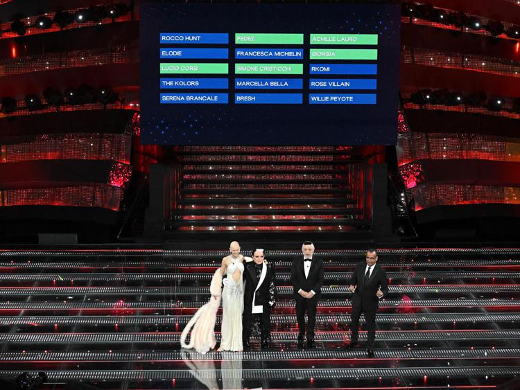 Sanremo 2025, la top 5 della seconda serata - Fotogramma /Ipa